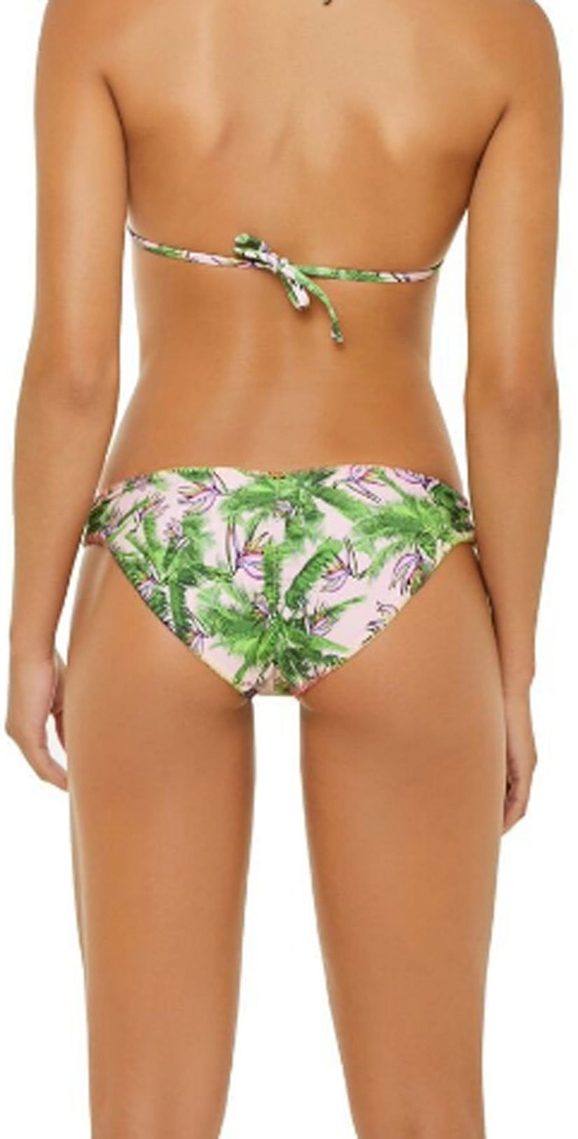  PilyQ Bermuda Stitched Triangle Halter Bikini Top