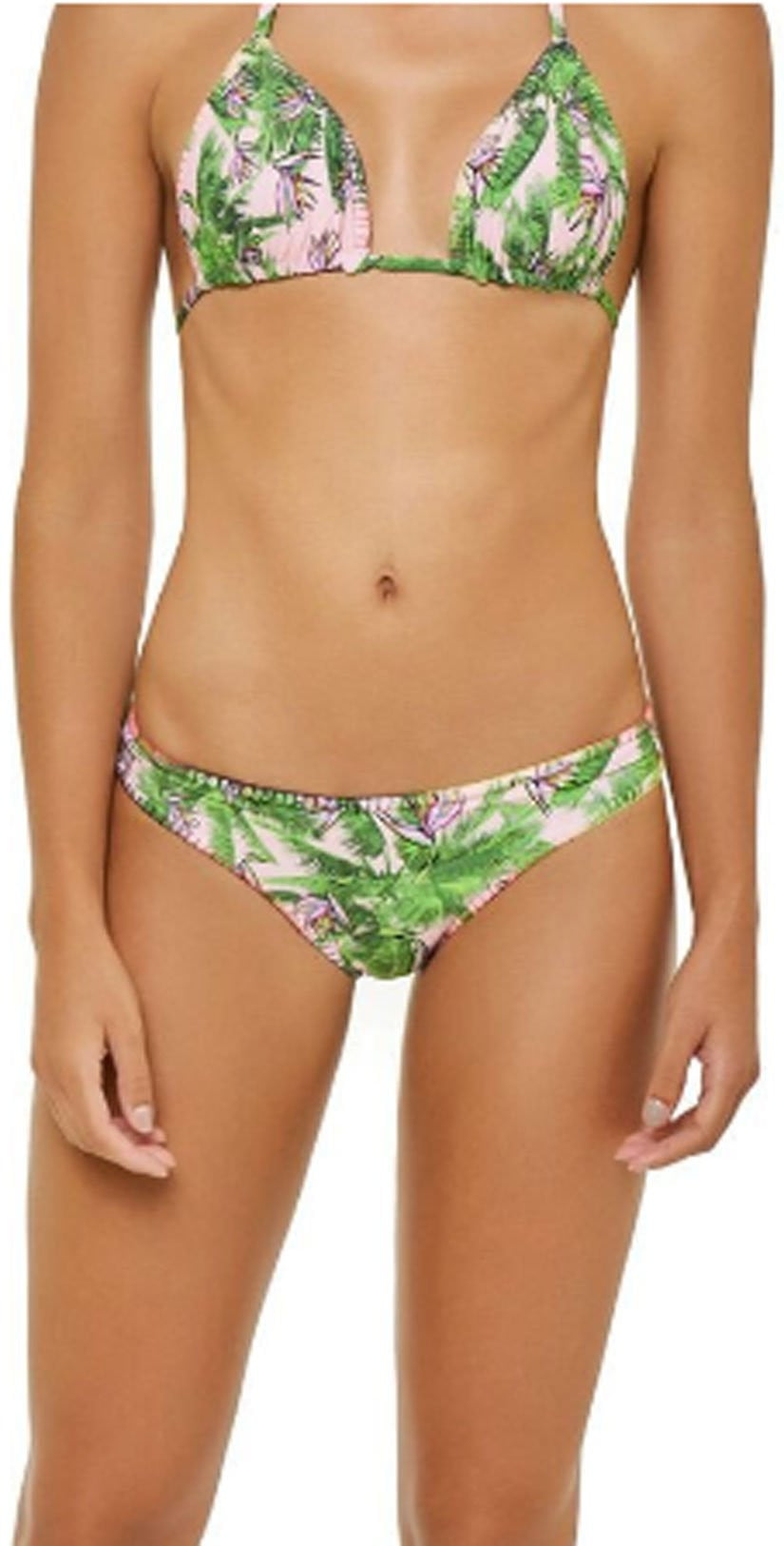  PilyQ Bermuda Stitched Triangle Halter Bikini Top