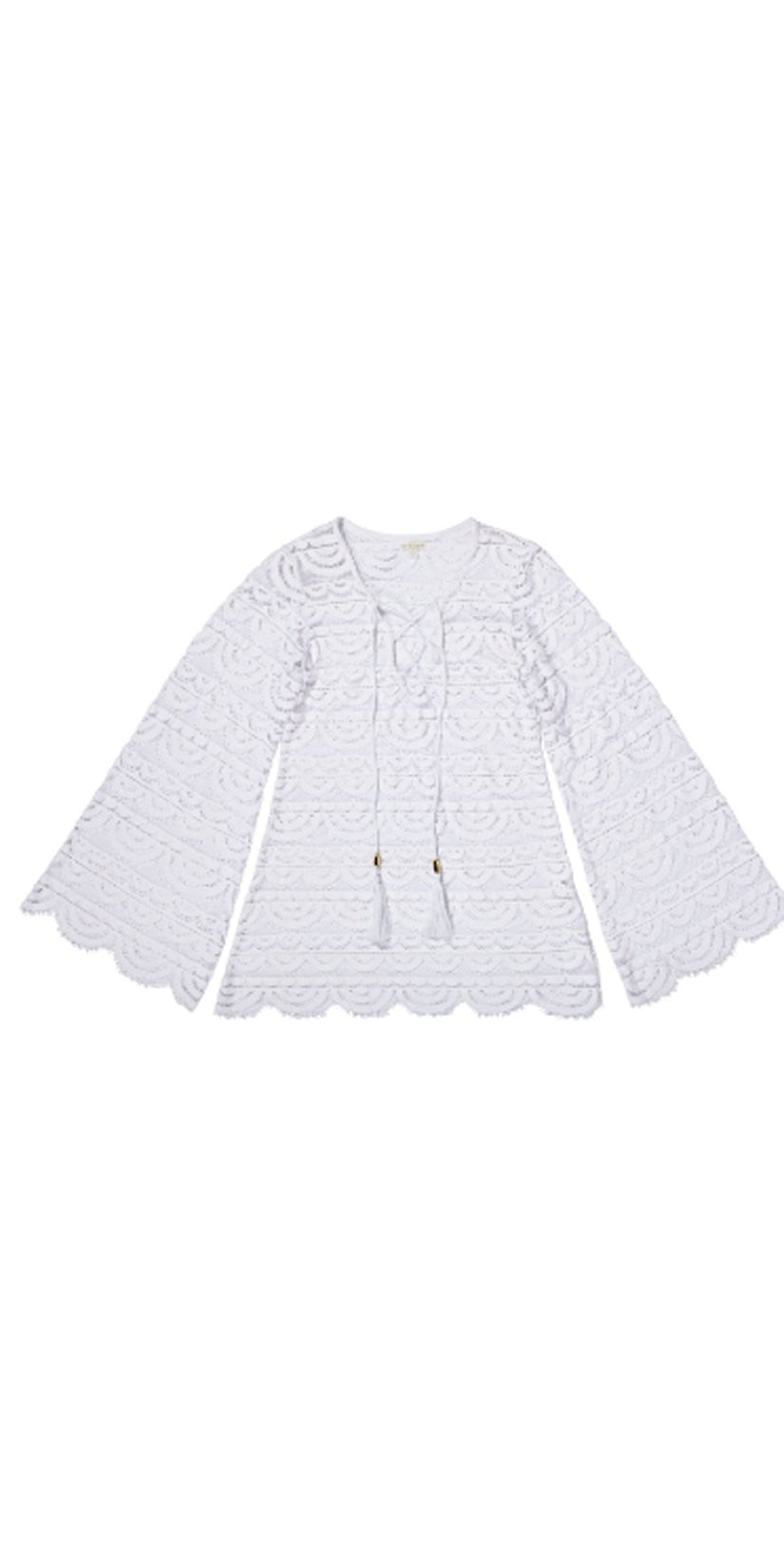  PQ Swim Water Lily Noah Tunic In White