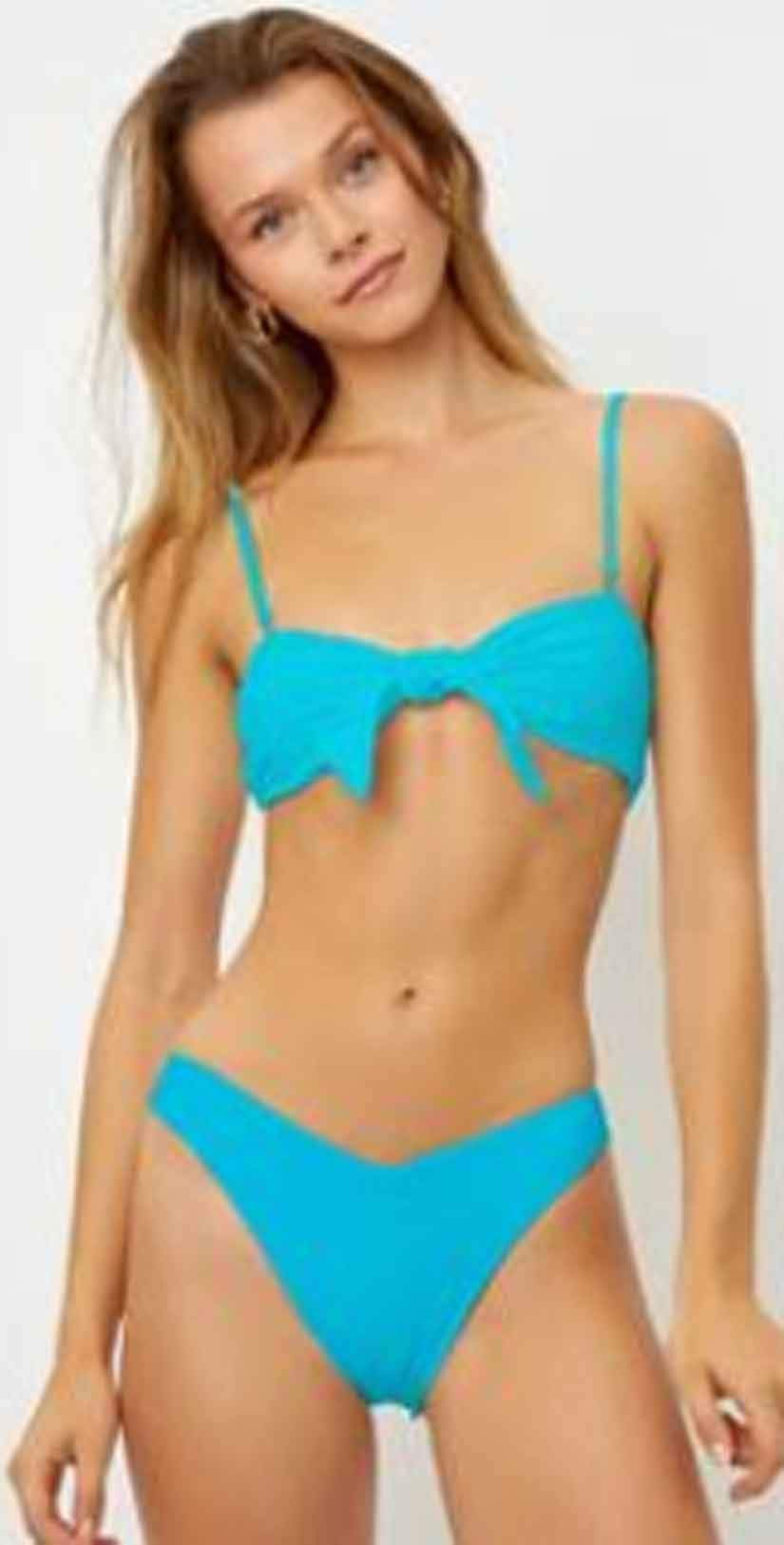 Frankies Bikinis Enzo Bikini Bottom In Azure
