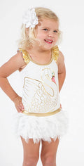  Shade Critters Little Girl's Swan Princess One Piece With Skirt SS024