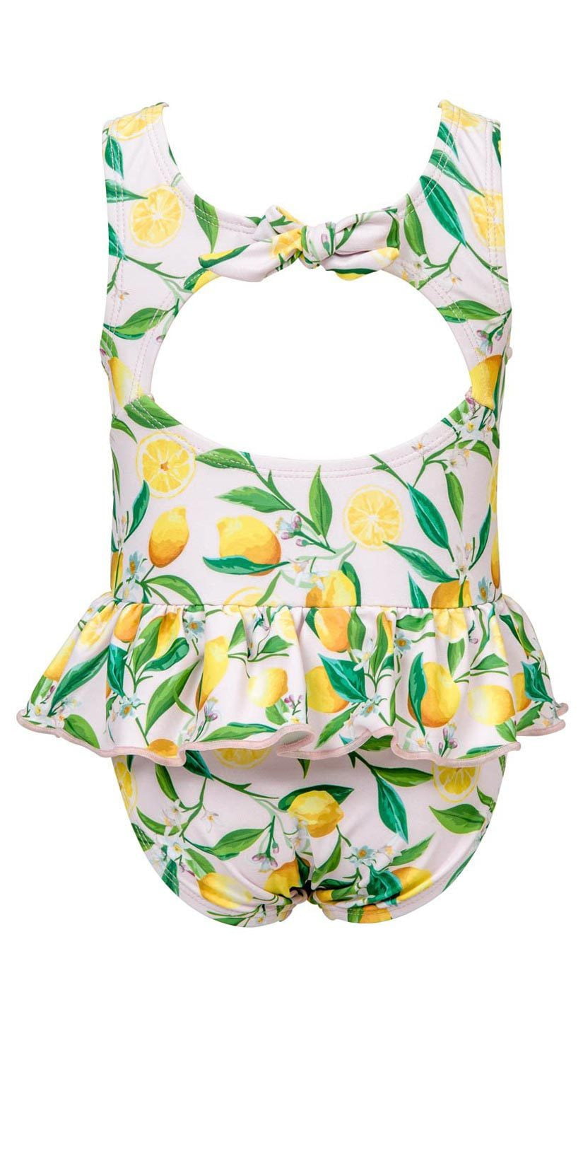  Snapperrock Little Girl's Lemon Skirted Swimsuit G13078