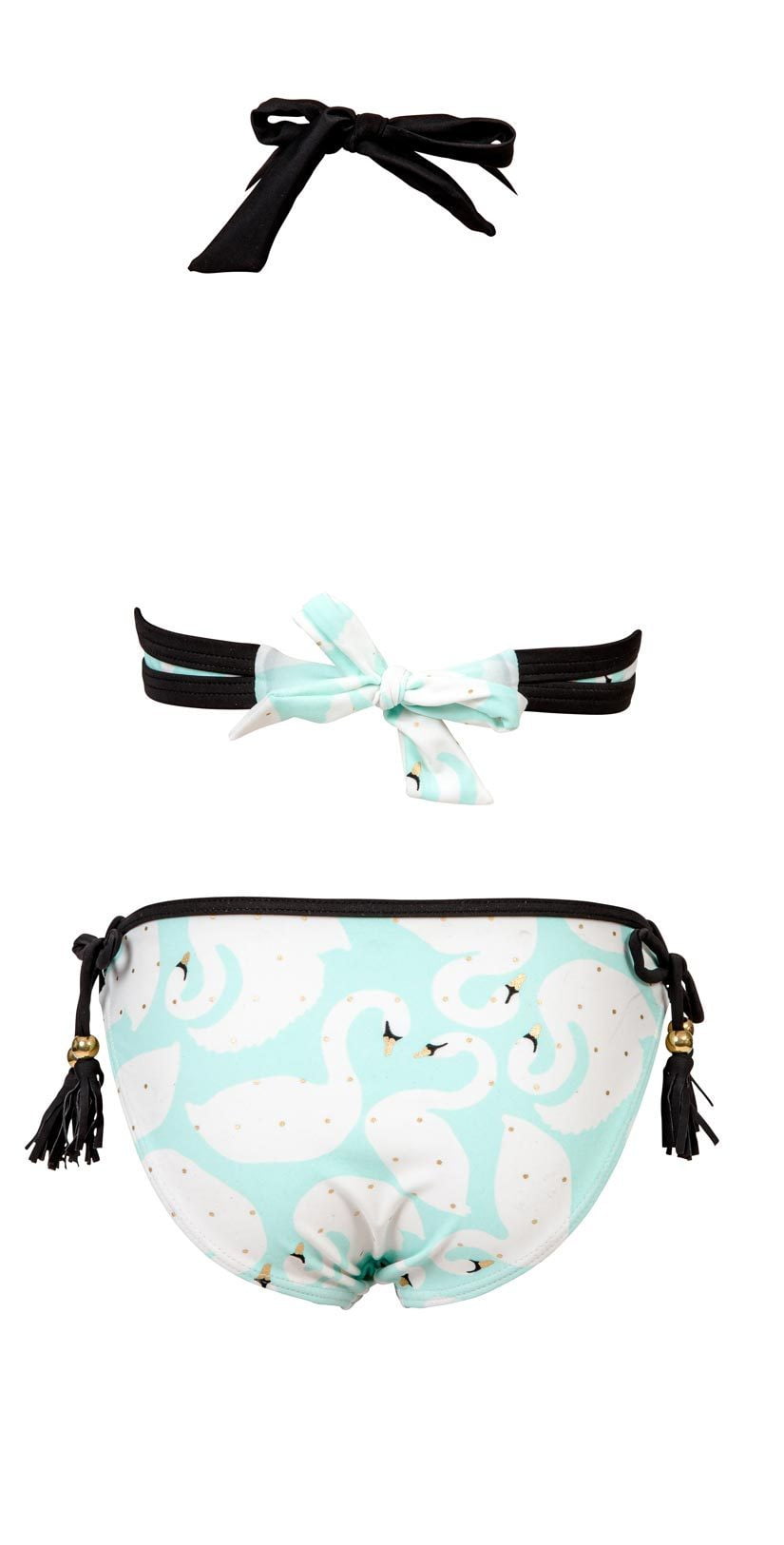  Snapperrock Girl's Swan Halter Bikini Set G15051