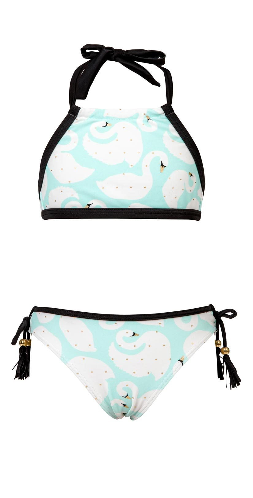  Snapperrock Girl's Swan Halter Bikini Set G15051
