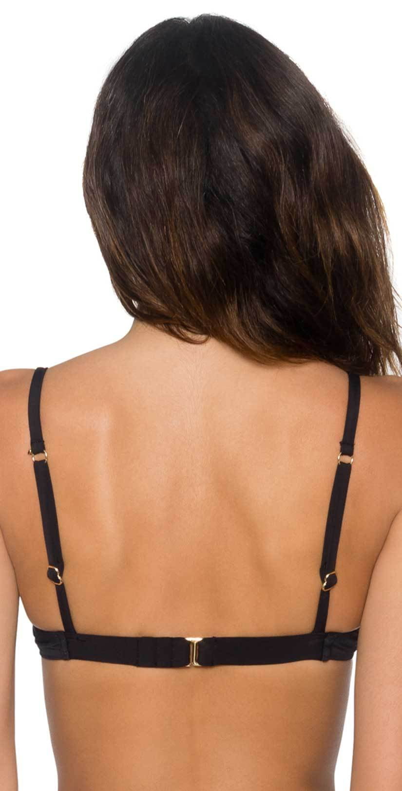  Sunsets Legend Underwire Push Up Top In Black 71T-BLCK