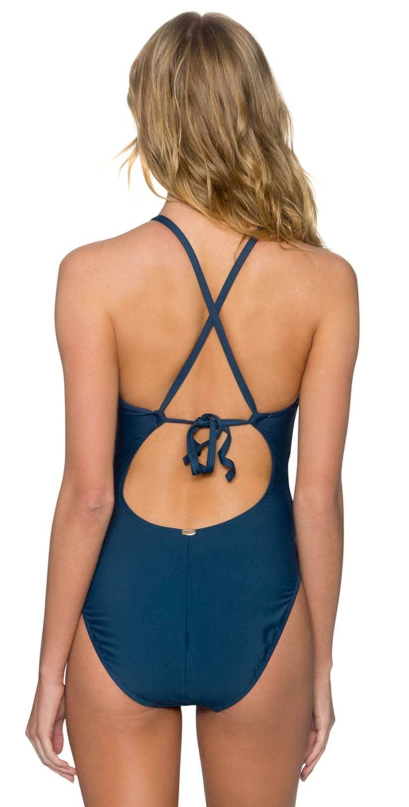  Sunsets Bond One Piece Swimsuit In Slate 110-SLTE