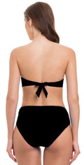  Profile By Gottex Tutti Frutti Black Shirred Sides Bottom 1P55-001