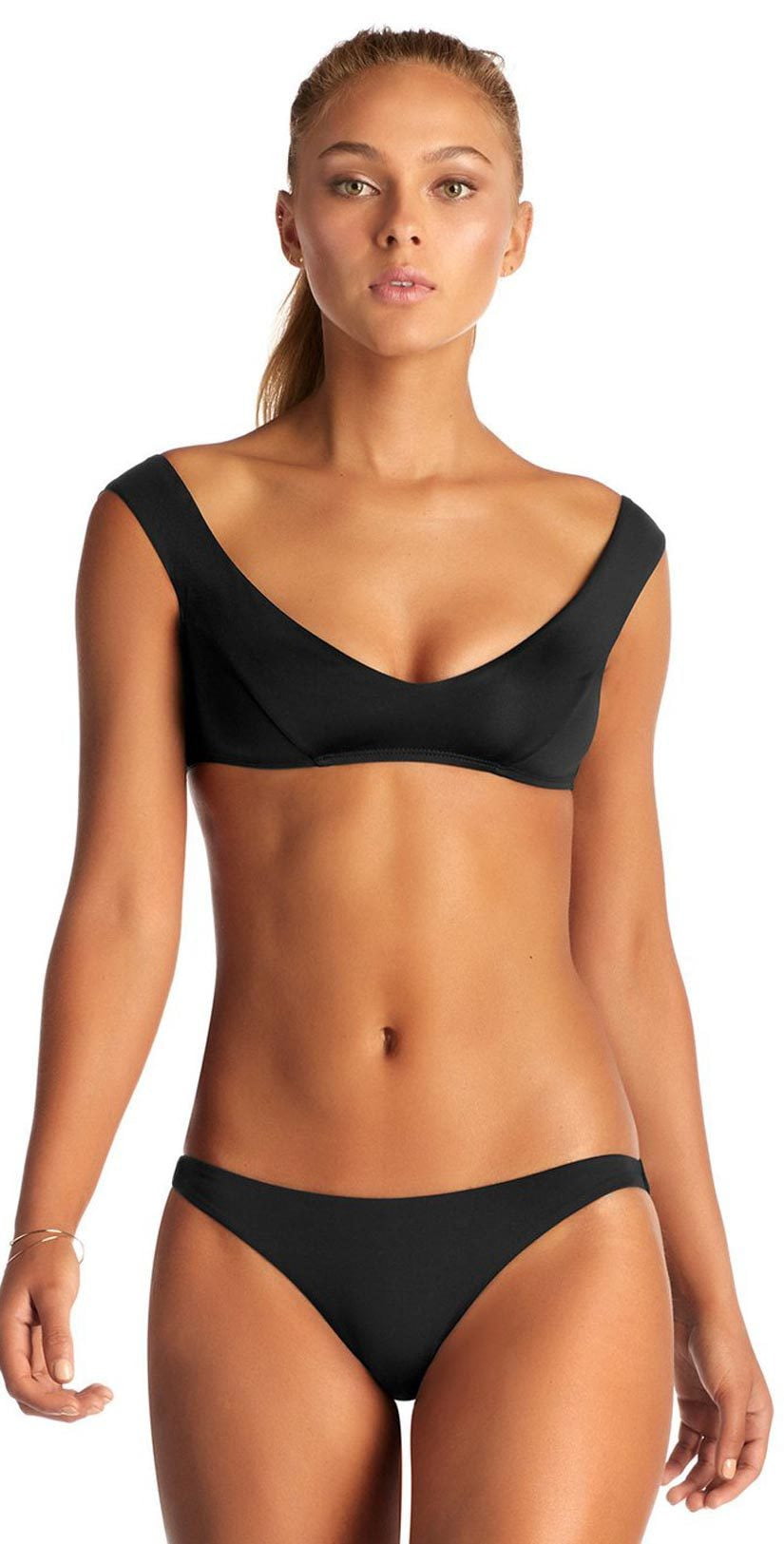  Vitamin A Capri EcoLux Bikini Top In Black