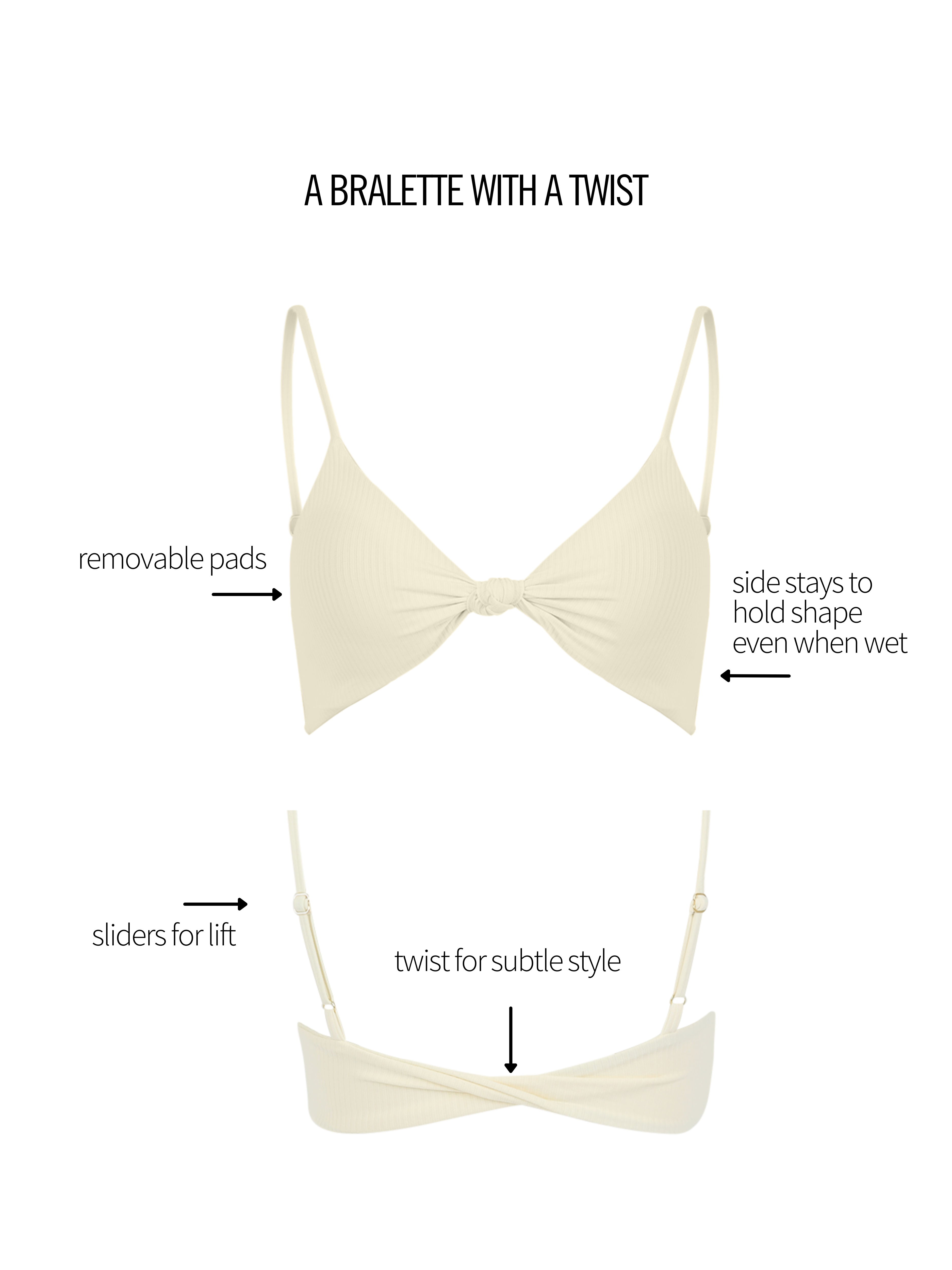  BONITO TWIST TRIANGLE TOP