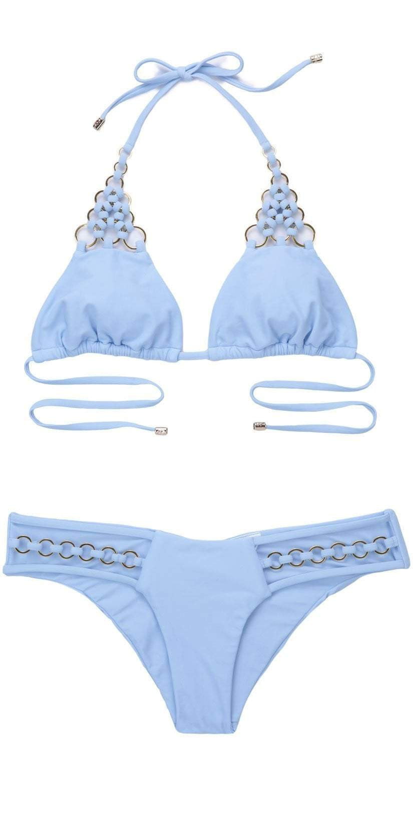  Beach Bunny Ireland Ring Triangle Bikini Top