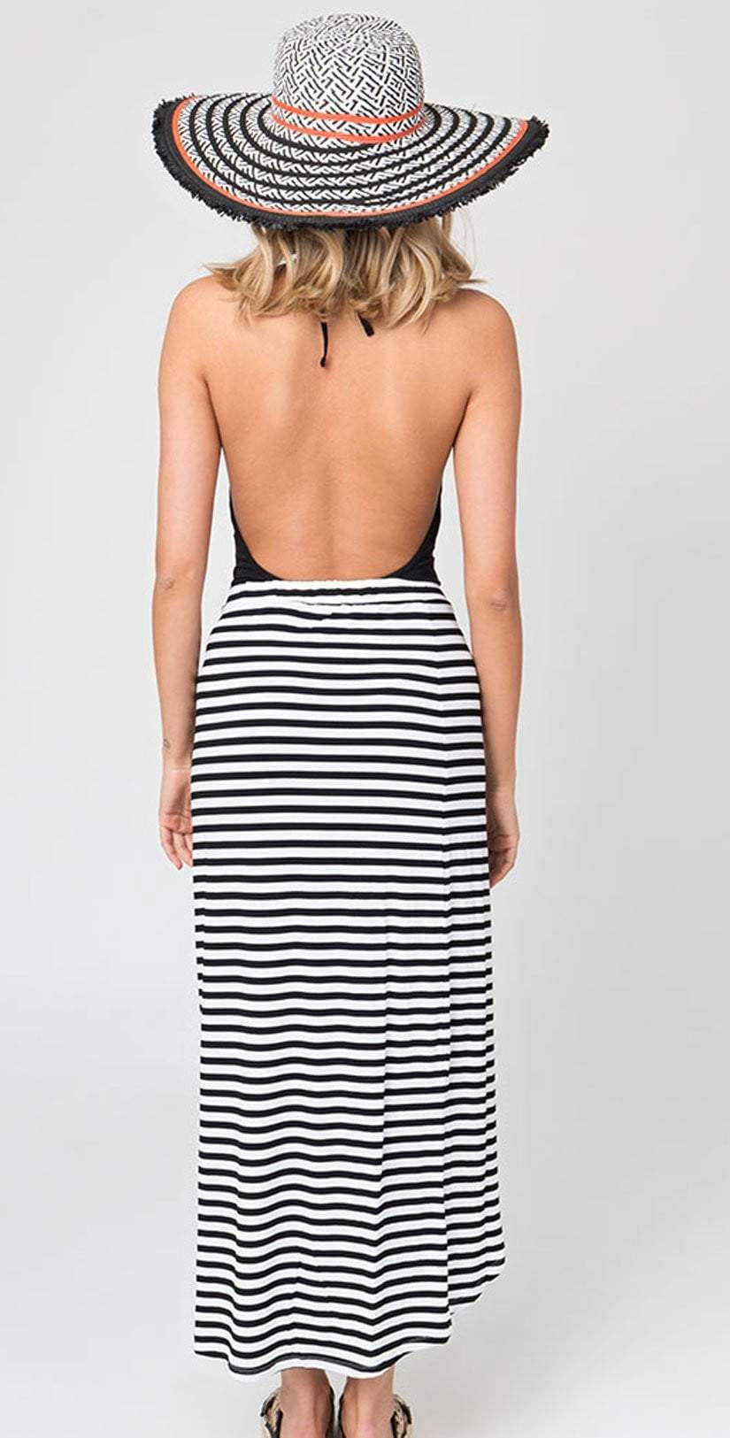  Pia Rossini Allure Stripe Maxi Skirt