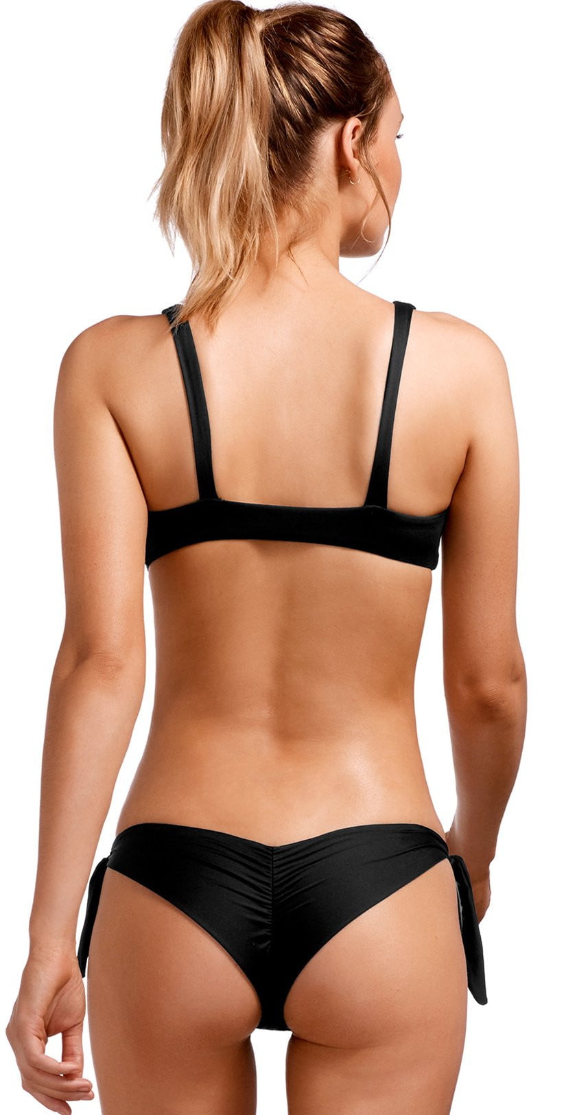  Vitamin A EcoLux Lou Bikini Top In Black