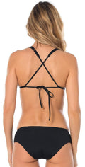  Becca Sicily Sheer Hipster Bottom In Black 444477-BLK