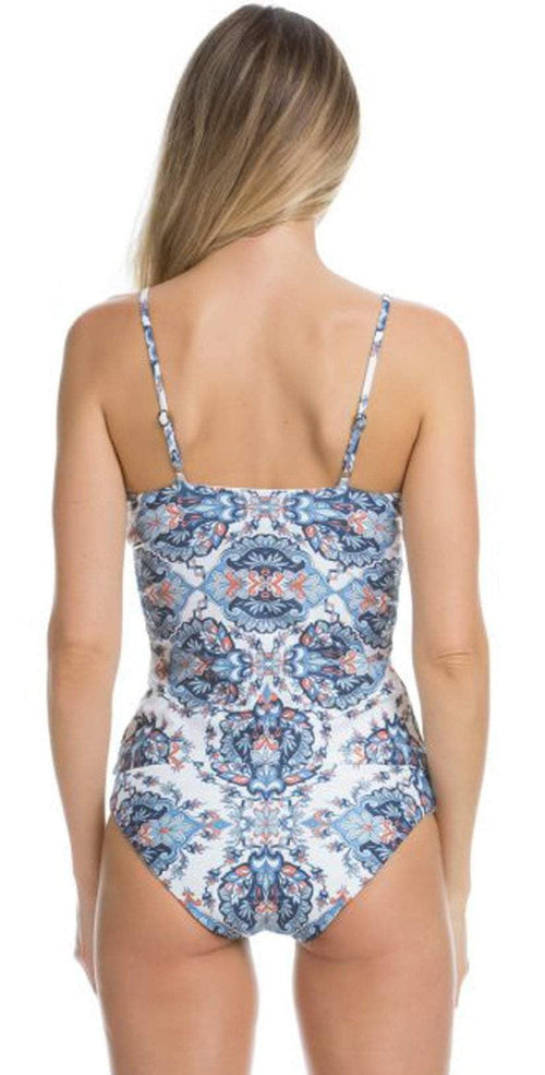  Becca Naples Tankini Top 263587-MUL