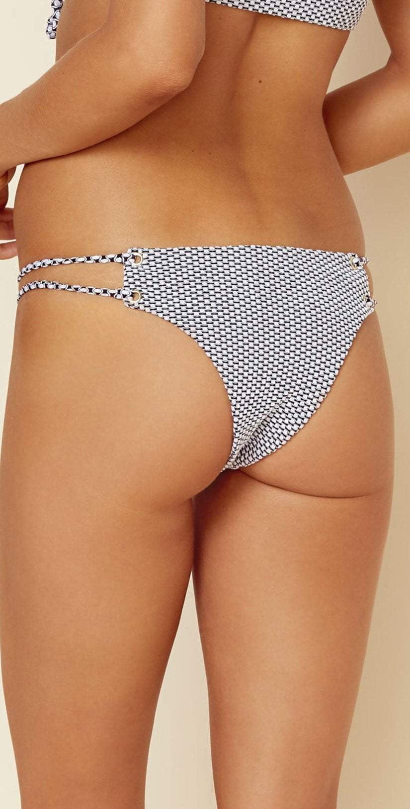  Blue Life Island Fever Roped Up Skimpy Bottom In Seersucker 391-9354-SEER