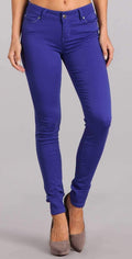  Celebrity Pink Skinny Mid Rise Pant In Spectrum Blue CJ21038Z35