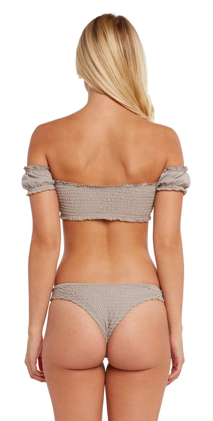  Chloe Rose Honey Bikini Set In Khaki