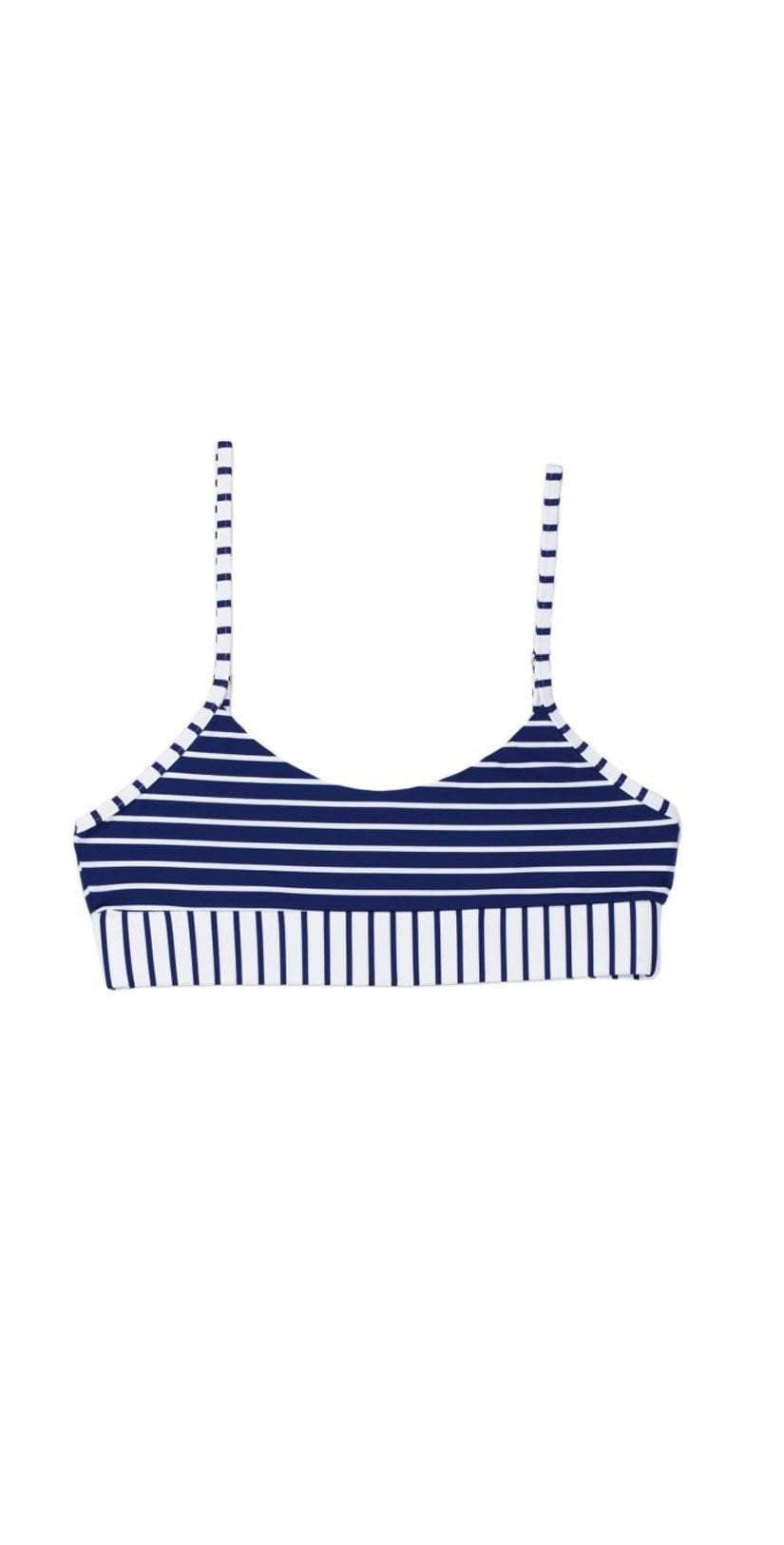  Beach Bunny Emerson Bralette In Navy And White