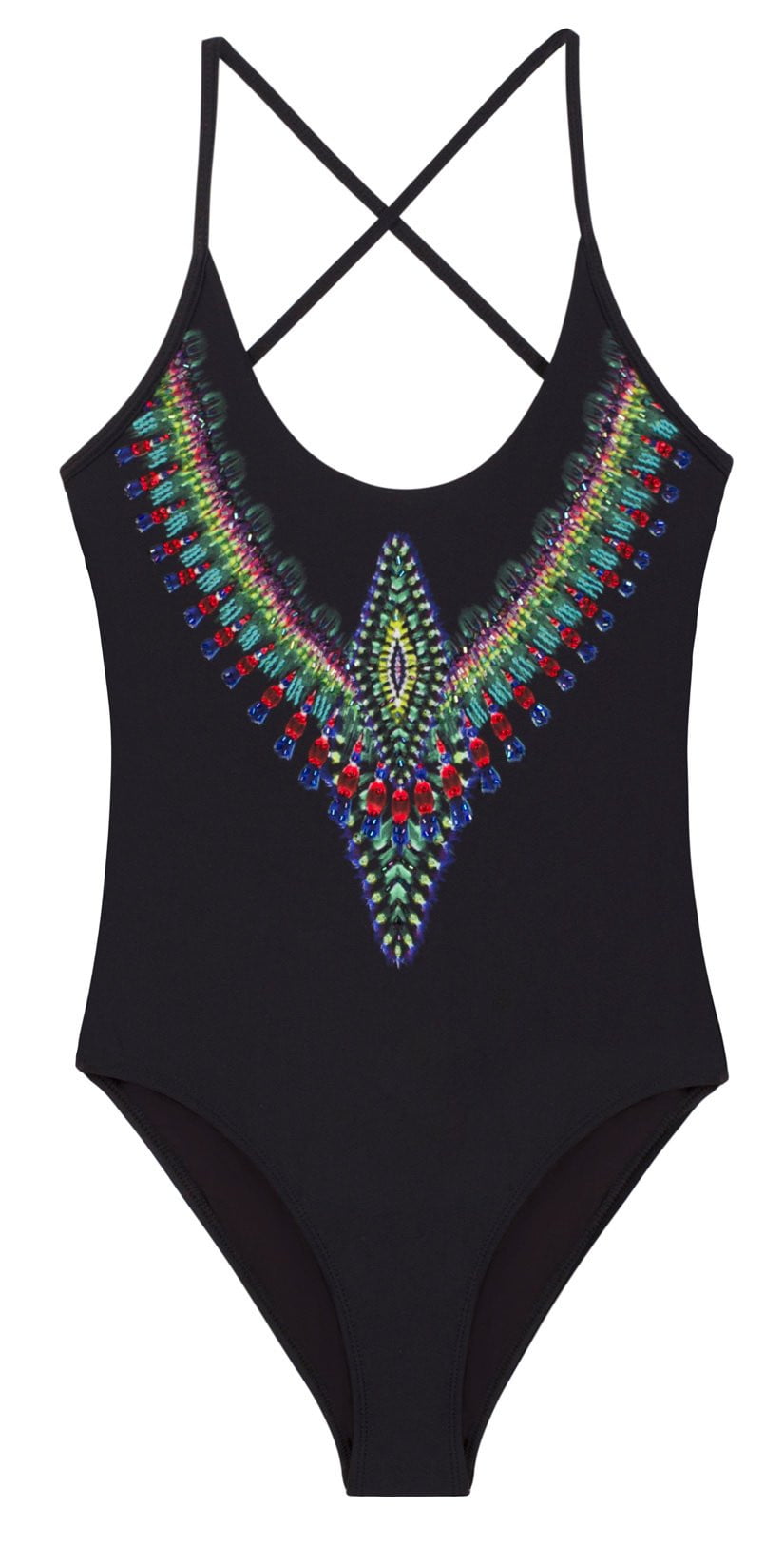  PilyQ Nile Embroidered Farrah One Piece Swimsuit