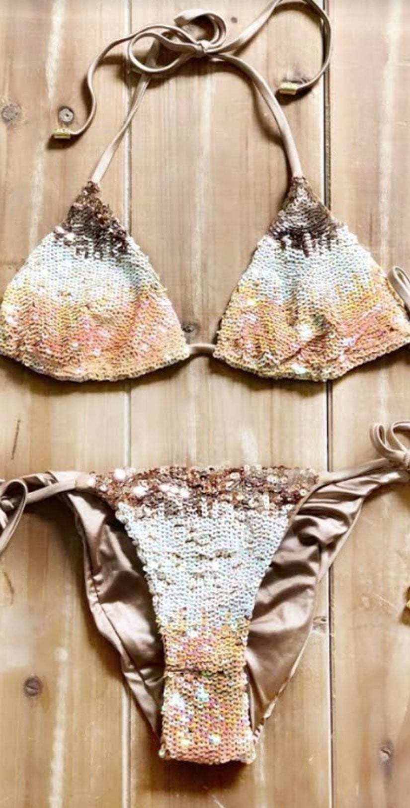  Beach Bunny Ariel Triangle Bikini Top In Blush