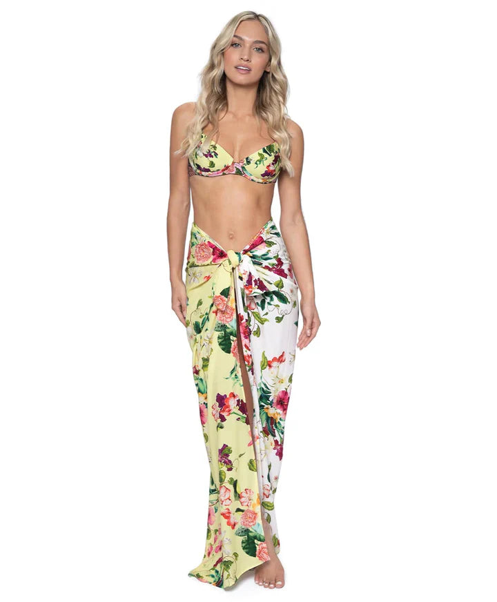  PQ Swim Summer Hibiscus Long Sarong