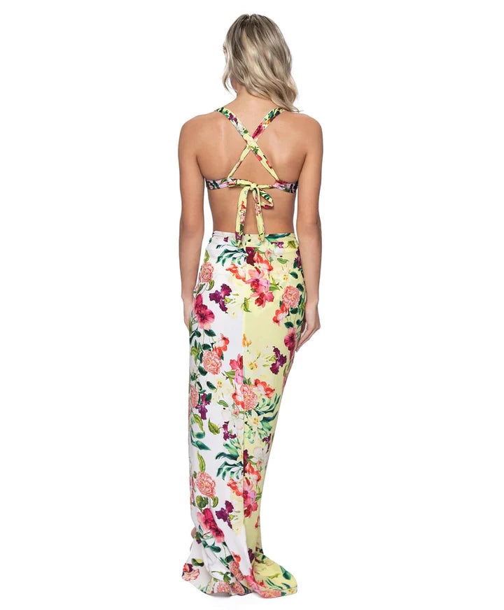  PQ Swim Summer Hibiscus Long Sarong