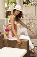  Nikki Beach Ibiza Crochet Jute Tote