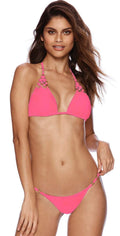  Beach Bunny Ireland Ring Triangle Top In Pink