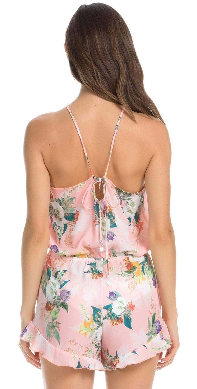  Isabella Rose Blossoms Romper In Pink Floral 4934984-MUL