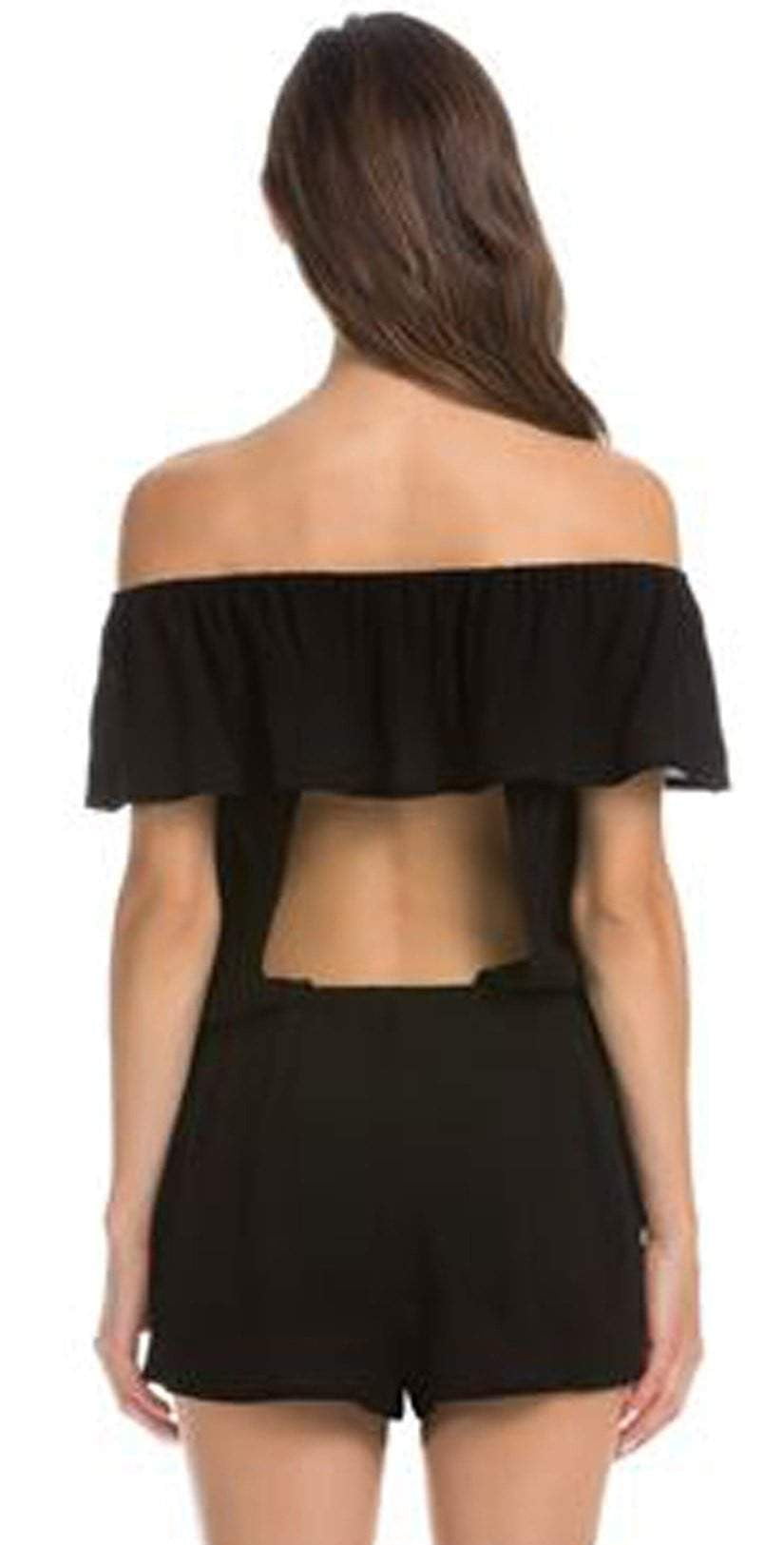  Isabella Rose Besties Ruffle Romper In Black 4054884-BLK