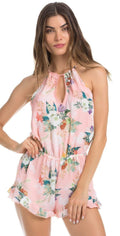  Isabella Rose Blossoms Romper In Pink Floral 4934984-MUL