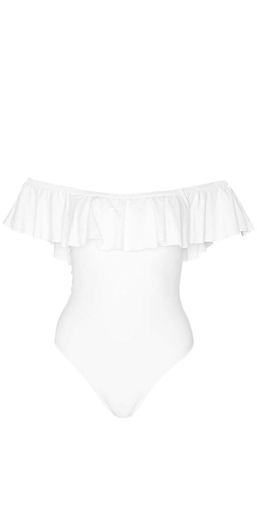  L Space Kimora One Piece In White MTKMM18-WHT
