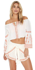  L Space Crawford Top In Ivory CAWTP18-IVO