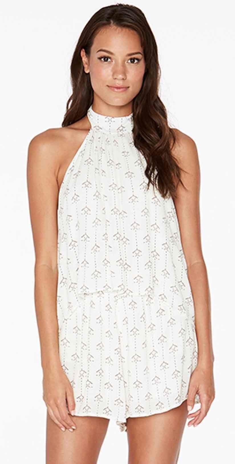  L Space Kelly Native Geo Romper In Ivory KENJU18-IVO