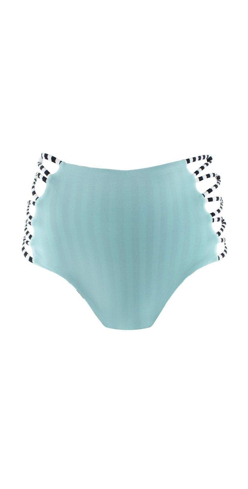  L Space Stripe Reversible Tripp High Waist Bikini Bottom