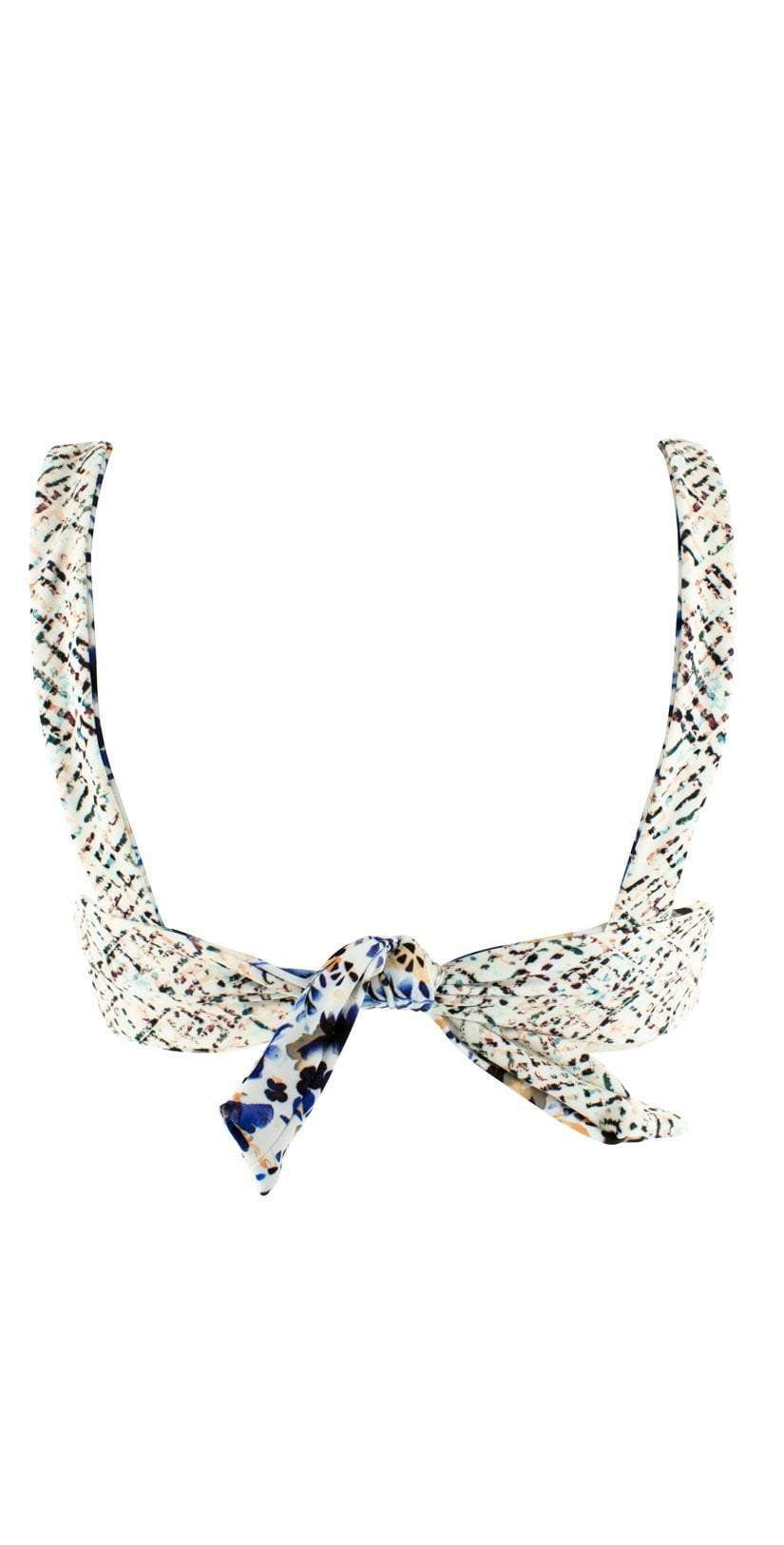  L Space Turlington Bikini Top In Techno Garden