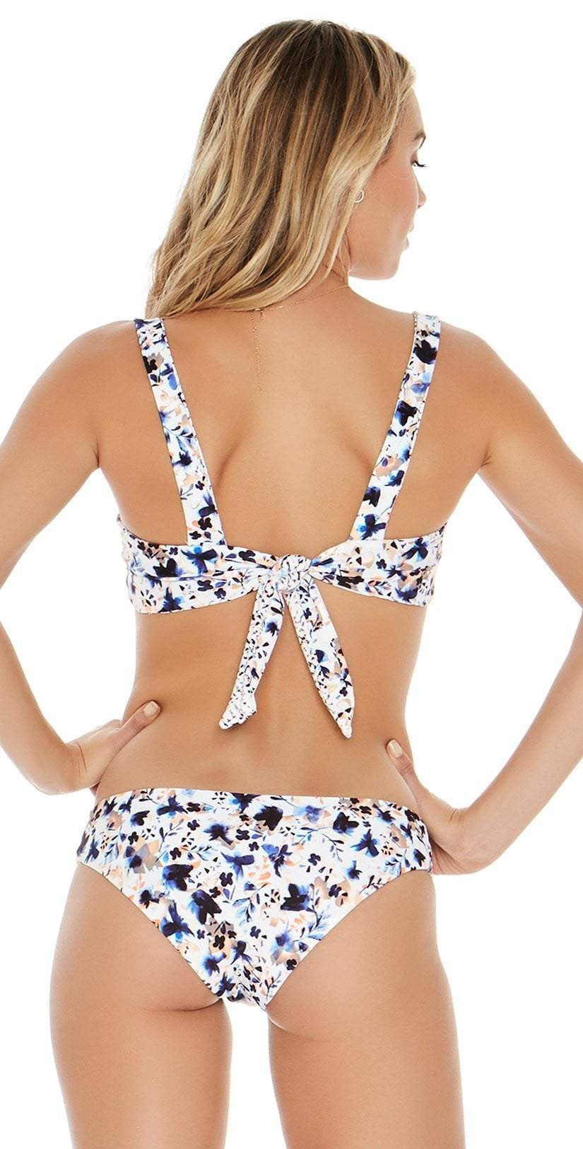  L Space Turlington Bikini Top In Techno Garden