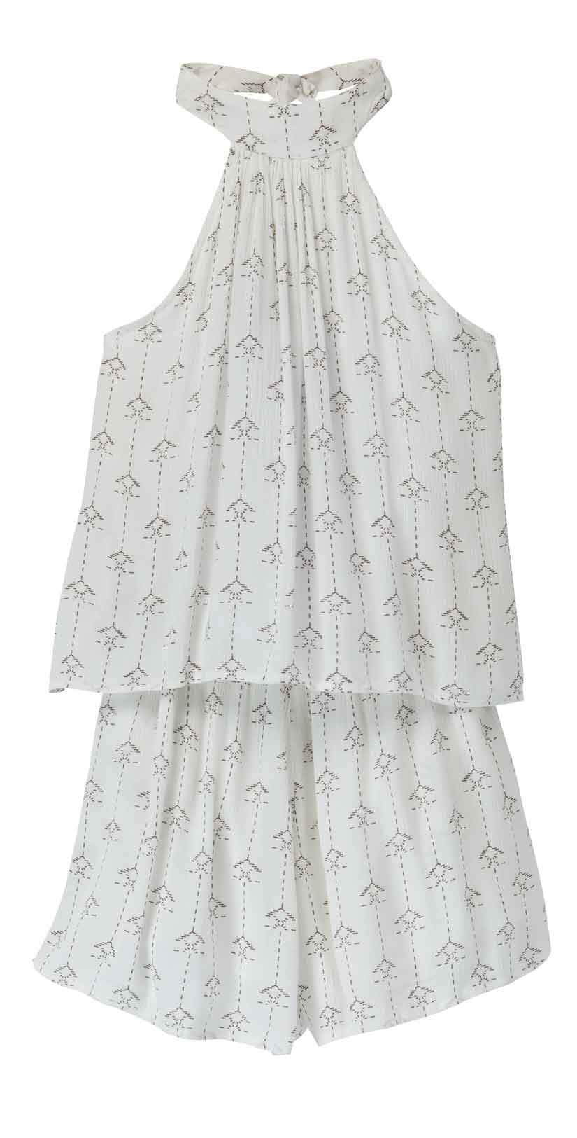  L Space Kelly Native Geo Romper In Ivory KENJU18-IVO