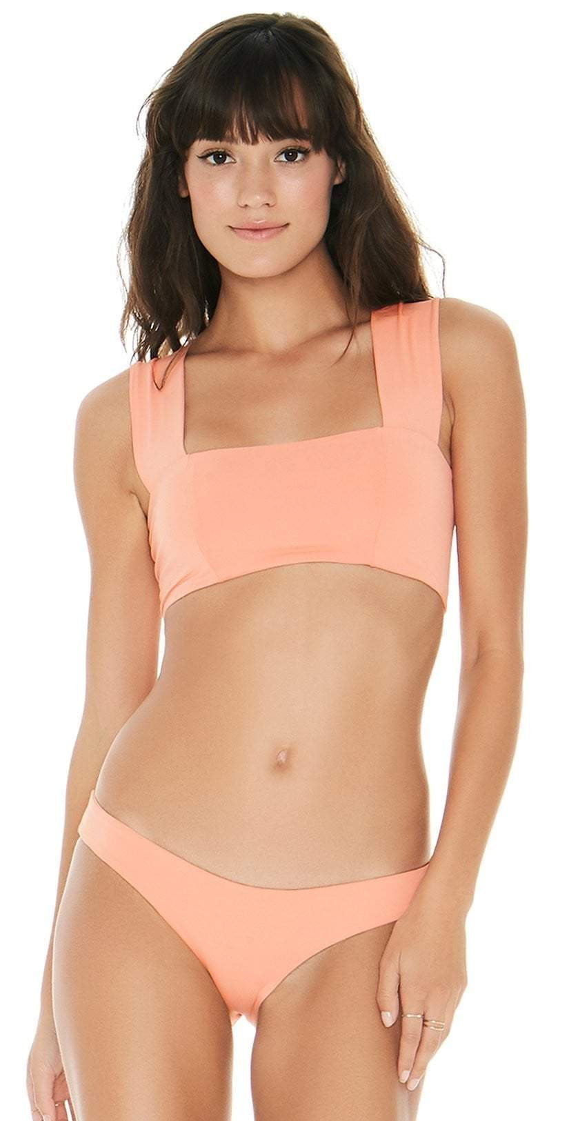  L Space Sandy Bikini Bottom In Tropical Peach