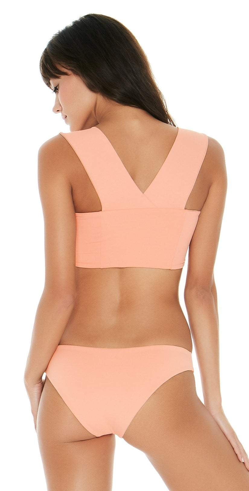  L Space Sandy Bikini Bottom In Tropical Peach