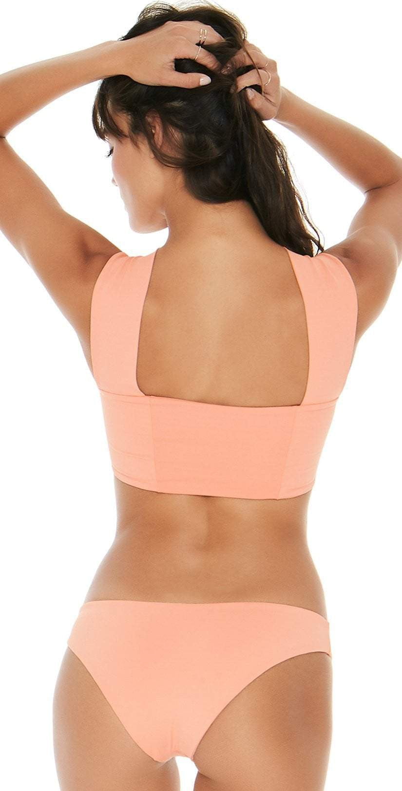 L Space Sandy Bikini Bottom In Tropical Peach