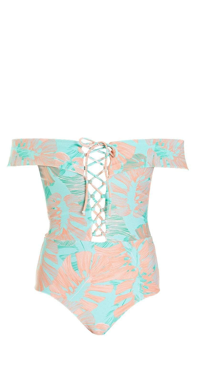  L Space Anja One Piece In Bungalow Palm MTAJMC18-BGP