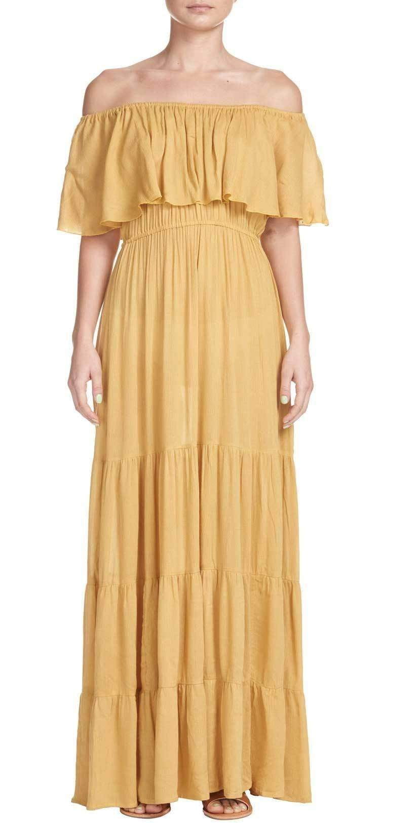  Elan Long Maxi In Mustard RG5463 MUS