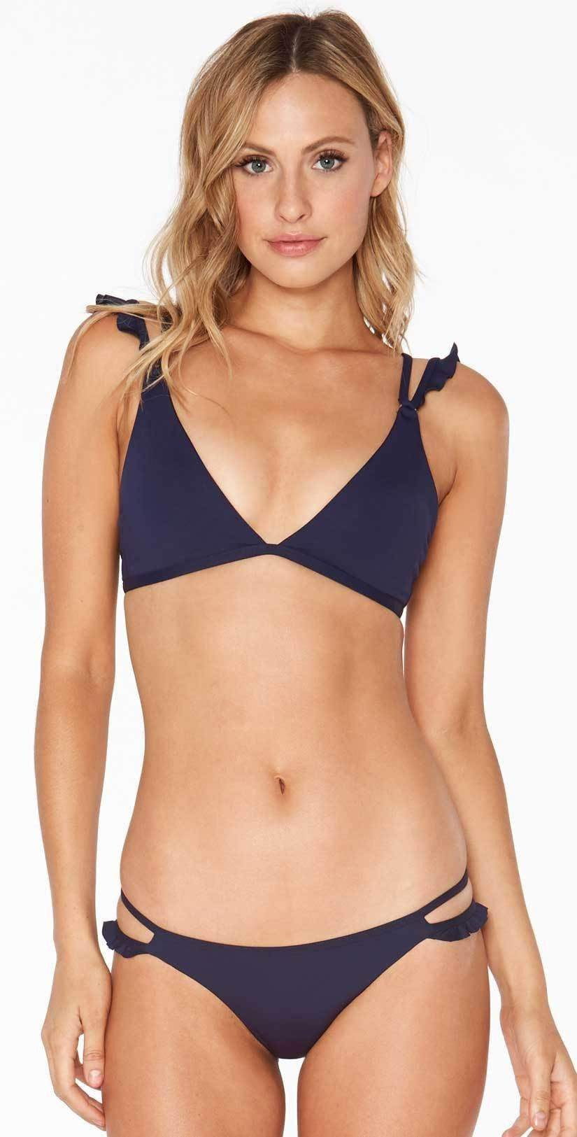  L Space Zephyr Bikini Bottom In Midnight Blue