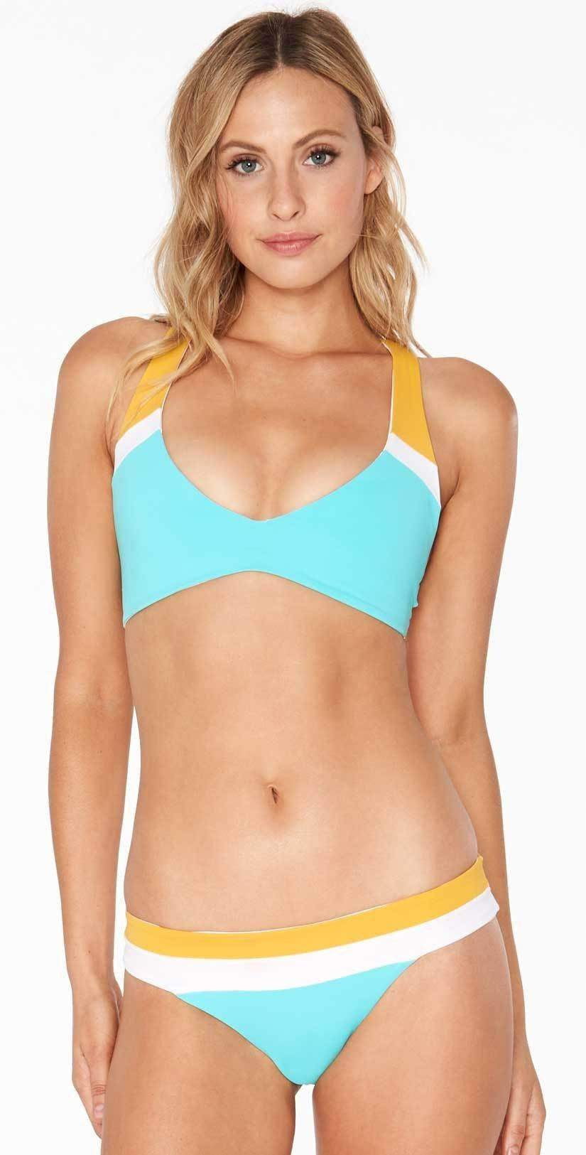  L Space Veronica Color Block Bottom In Aruba CBVBB18-ARB
