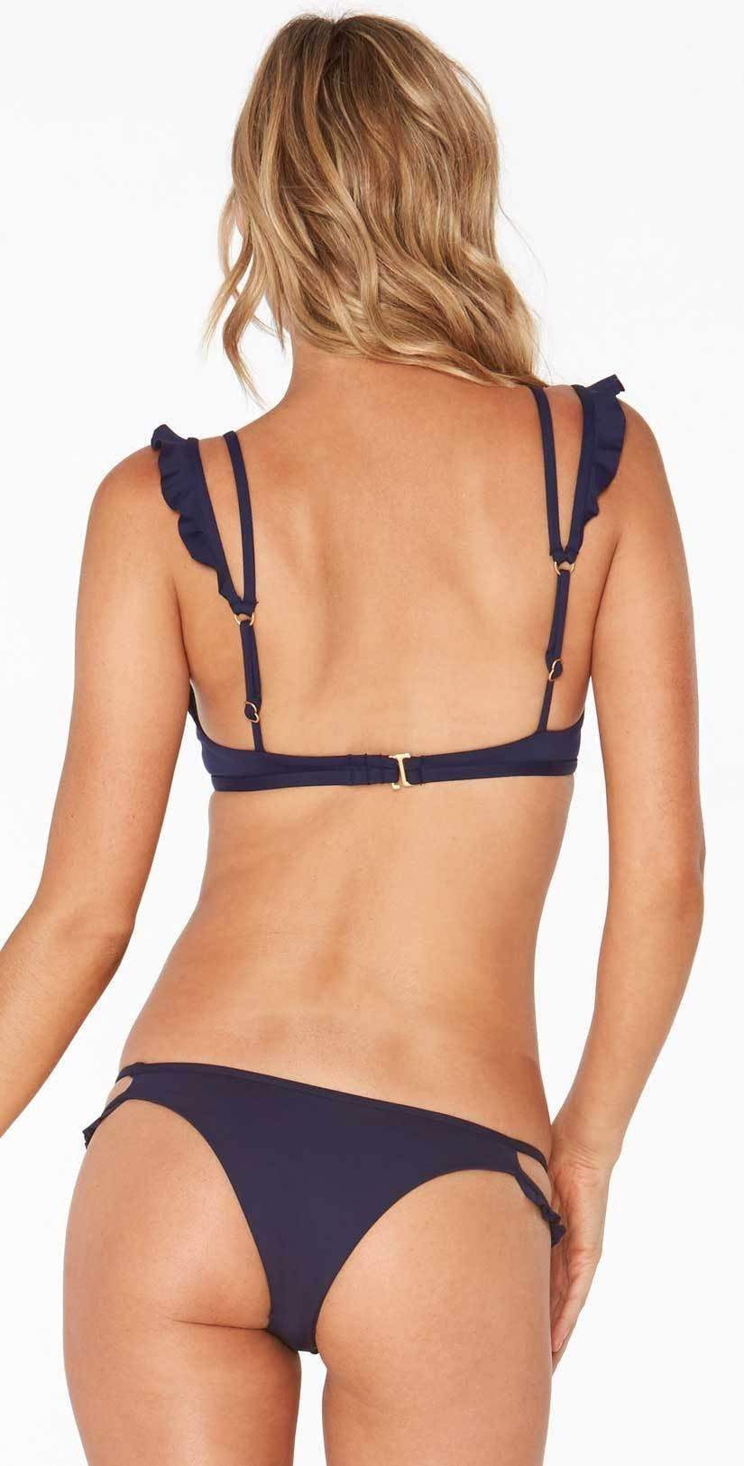 L Space Zephyr Bikini Bottom In Midnight Blue