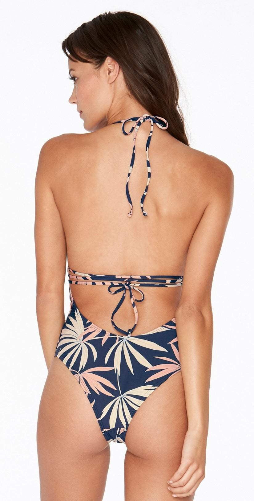  L Space Pamela One Piece In Polynesian Palm PNPMM18-NVY