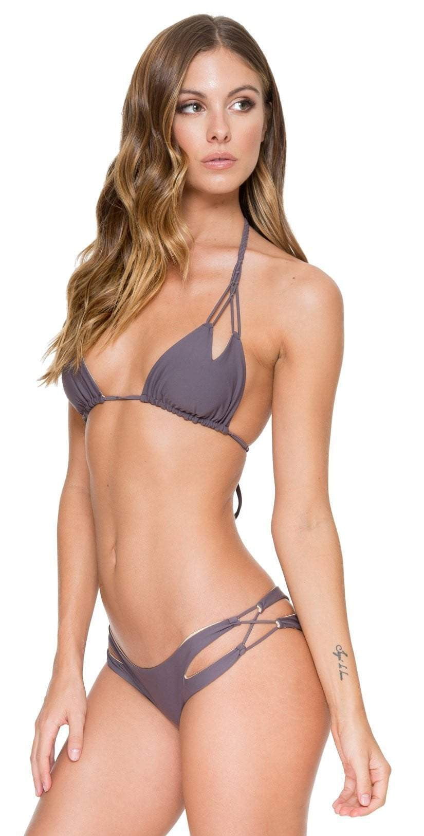  Luli Fama Cosita Buena Open Side Bottom In Piedra Gris