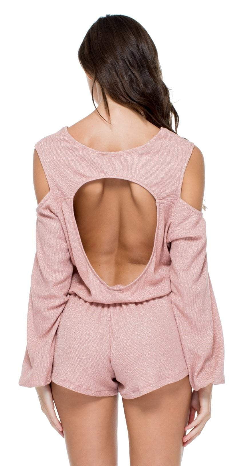 Luli Fama Sabor Romper In Rose Silver