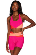  Beach Riot Cora Short In Magenta Coral